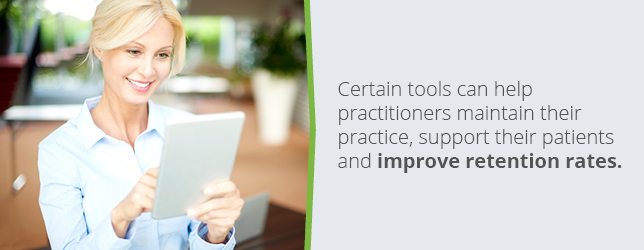 Tools can help practitioners maintain their practice and provide better support for their patients