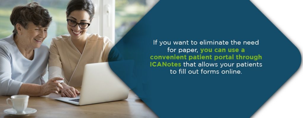 行動医学 EHR 実務管理患者ポータル