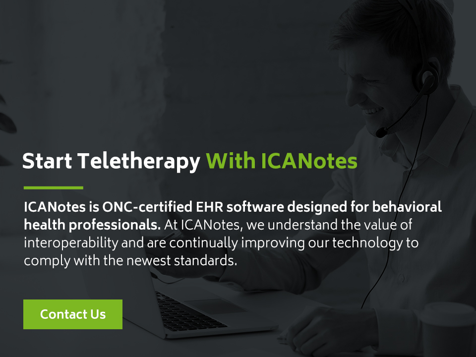 ICANotes Teletherapy EHR Software