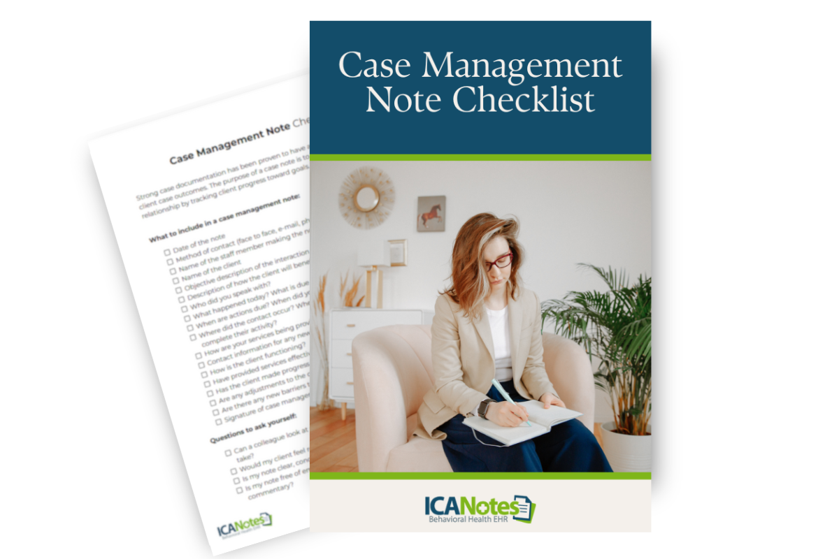 Case Management Note Checklist