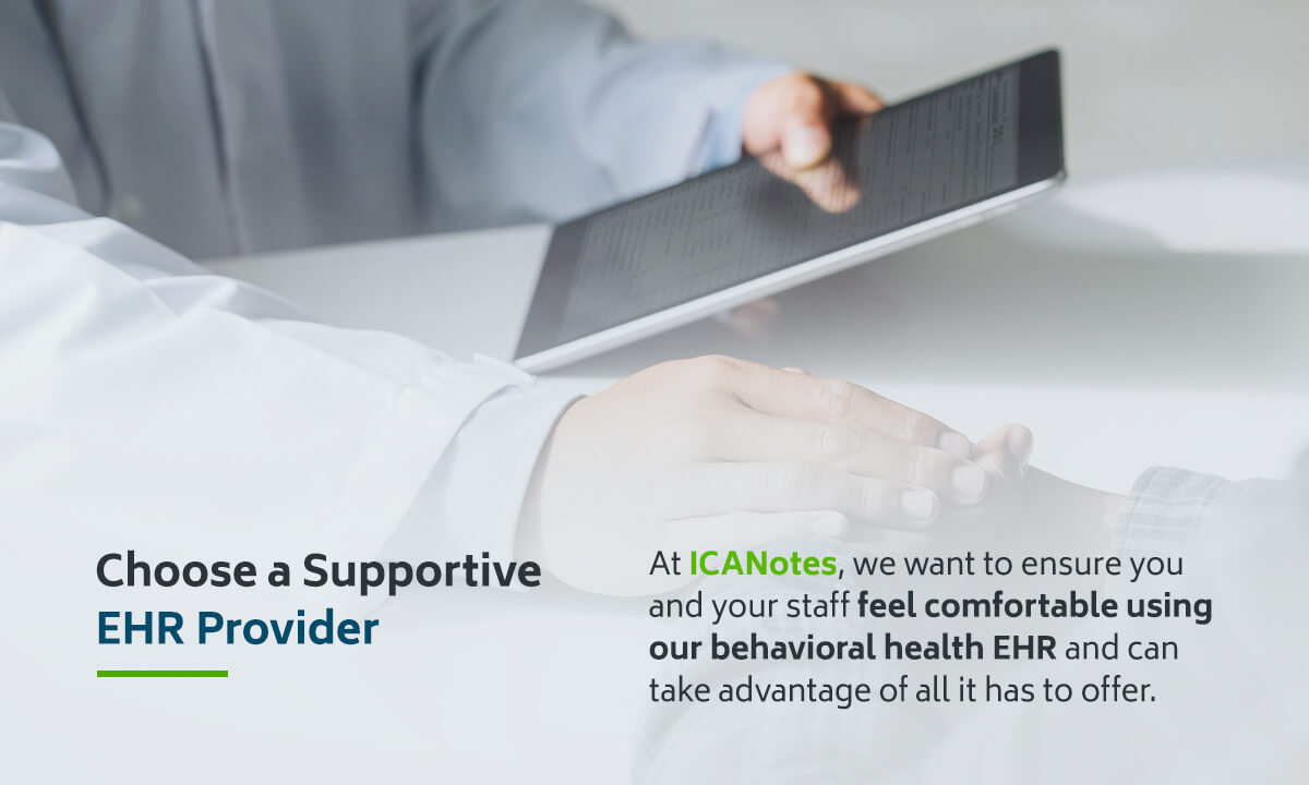 Choose a Supportive EHR Provider