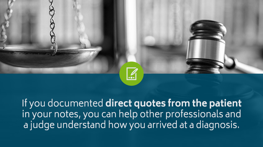 Using Direct Quotes from Patients in Clinical Notes