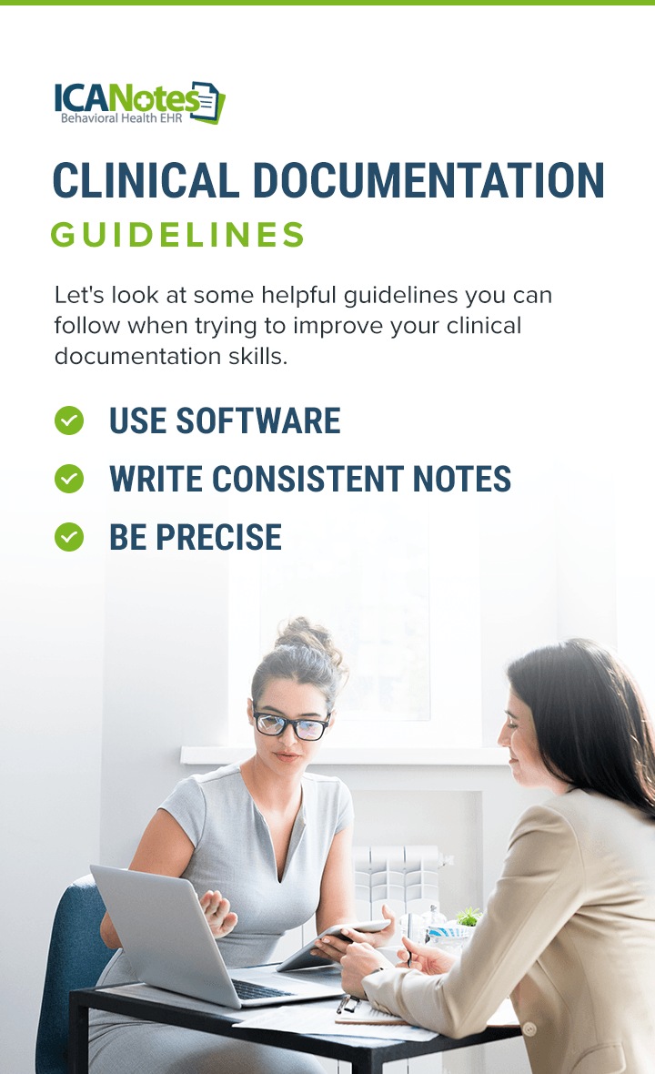 Clinical documentation guidelines