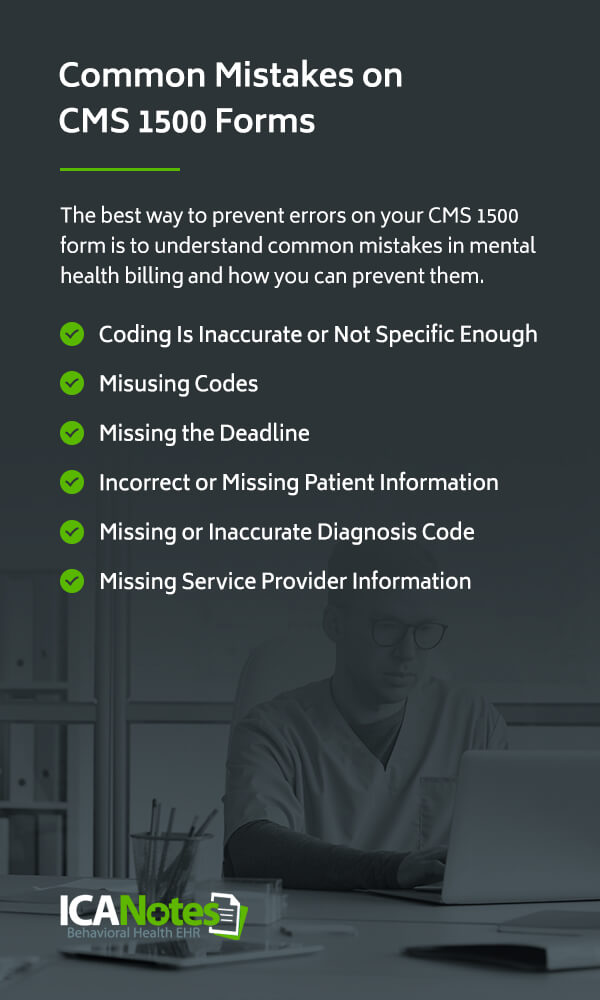 Common Mistakes on CMS 1500 Forms