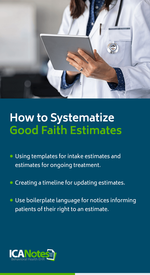 How to Create Good Faith Estimates
