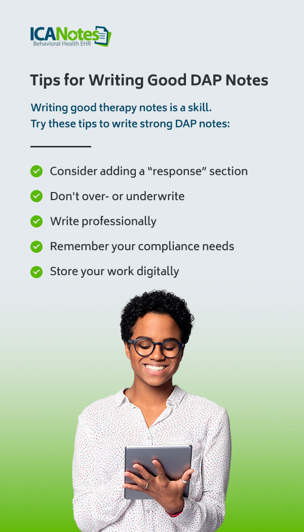 Tips for Writing Good DAP Notes