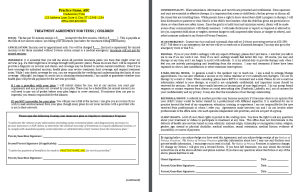 Minor Consent Form