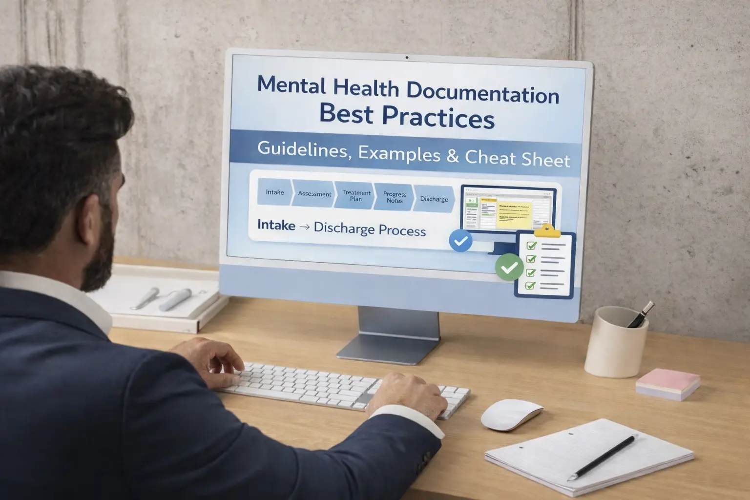 Mental health documentation best practices with guidelines, examples, and cheat sheet