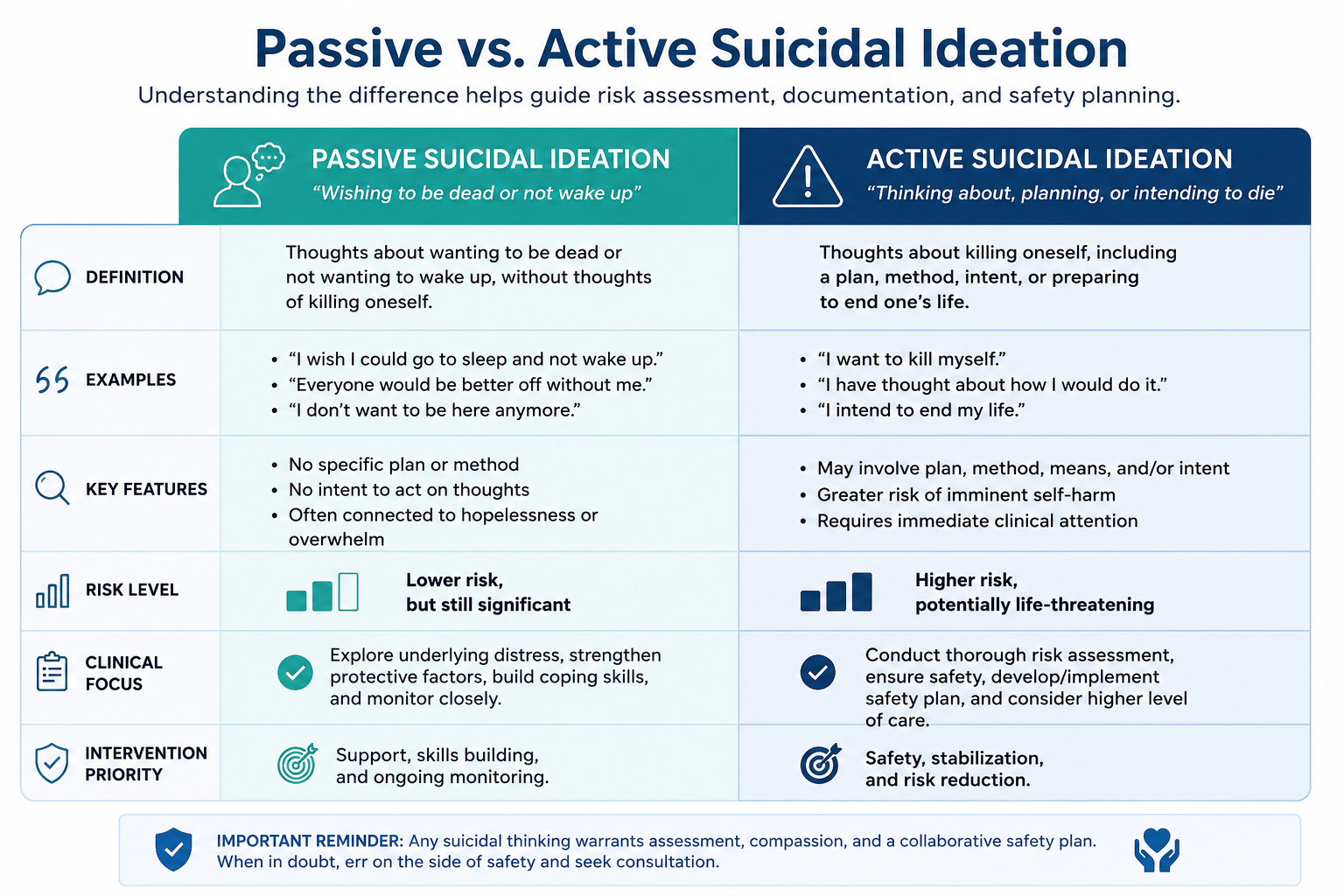 Assessing & Documenting Suicidal Ideation: Clinician's Guide
