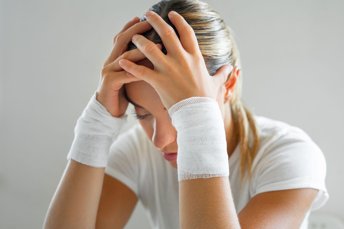 A young woman who attempted suicide