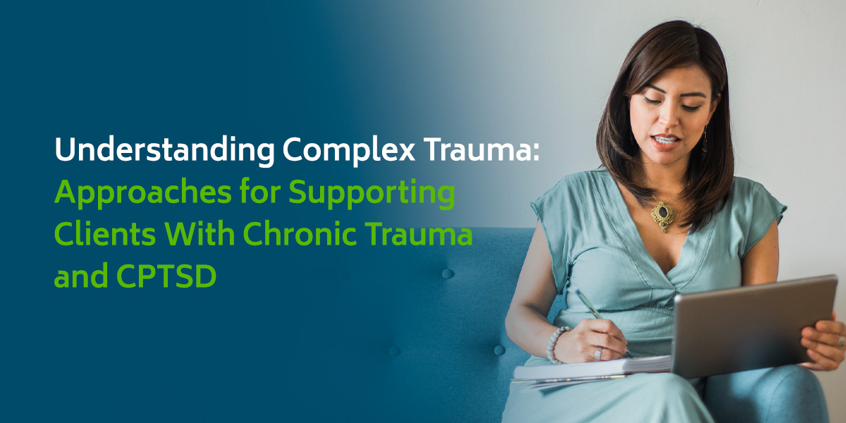 Complex post-traumatic stress disorder (CPTSD) is a complicated mental health disorder that is incredibly challenging to diagnose and treat. Understanding some of the best practices for working with complex trauma can help therapists determine how to help a complex PTSD client in their practices. Understanding the Nature and Impact of Complex Trauma on Mental Health Complex trauma is a unique phenomenon that takes much longer to process than more well-known types of trauma. The term specifically refers to an individual's exposure to repeated interpersonal traumatic stressors — deliberate instances of abuse that continue over a long period of time. Complex trauma usually occurs during the survivor's childhood, though it can also affect adolescents and adults.  In general, survivors of interpersonal trauma tend to exhibit more severe stress responses than people who experience impersonal traumatic events like natural disasters or accidents.  Causes of complex trauma can include: Abuse: Emotional and physical abuse in familial relationships are some of the most common causes of complex trauma. Caretakers outside the immediate family can compound this abuse by failing to intervene — which often destroys an individual's ability to trust other people. Scarcity: Homelessness, extreme poverty and starvation due to financial instability, displacement or community violence often cause lasting trauma. Intergenerational trauma: People who experienced trauma in their own childhoods often pass that trauma on to their children through emotional or physical abuse, creating a cycle of violence within the family.  Violence: Prolonged exposure to war, death and other violence can cause individuals to become hypervigilant and skeptical of other people. Systemic triggers: The effects of systemic problems like institutionalized racism, sexism, homophobia and religious discrimination can cause individuals to develop heightened stress responses as a mode of self-defense.  CPTSD and Its Relation to Complex Trauma Complex PTSD (CPTSD) is a form of post-traumatic stress disorder (PTSD) that forms as a result of prolonged exposure to complex trauma. While psychologists have submitted proposals to include CPTSD as an official diagnosis in the DSM-V, it is still under evaluation. However, the World Health Organization (WHO) includes the condition in the International Classification of Diseases (ICD-11).  It's important to note that while CPTSD shares many similarities with traditional PTSD, there are some key distinctions between the two: PTSD: Following a traumatic event, the survivor reexperiences their trauma, avoids anything that triggers their memory of the event and believes they are constantly under threat (hypervigilance). CPTSD: According to the ICD-11, complex PTSD includes all the diagnostic criteria for PTSD as well as an assortment of other symptoms that resemble other mental health disorders. CPTSD also must stem from repeated interpersonal trauma rather than short-term impersonal incidents.  Recognizing Signs and Symptoms of CPTSD in Clients Although the ICD-11 lays out clear criteria for identifying cases of complex PTSD, the condition often resembles other mental illnesses. Careful evaluation is critical for arriving at the correct diagnosis. Identifying Complex PTSD Symptoms CPTSD shares 17 symptoms with traditional PTSD, which can be grouped into the following clusters: Intrusive thoughts: Survivors often experience intense flashbacks where they relive their past trauma as though it is happening in the present. Nightmares are also common. Avoidance: Often, patients with CPTSD will go out of their way to avoid people, places and behaviors that remind them of their trauma. Although avoidance may seem to protect the individual's mental well-being, it often interferes with their ability to function. Altered thinking and moods: Many survivors also struggle with thoughts of suicide or self-harm. Somatization: Research has shown that CPTSD can contribute to a survivor's existing medical conditions, such as autoimmune conditions and chronic pain. While these symptoms may reflect physical abuse the patient experienced, they can affect any body system. Other symptoms that are unique to CPTSD include: Distorted view of the abuser: The client may adopt some parts of their abuser's belief systems or develop an unhealthy preoccupation with them. In some cases, the client may also become preoccupied with revenge.  Distorted sense of self: The client internalizes the abuse they experienced, resulting in a predominantly negative self-image and intense feelings of guilt and shame. Difficulties maintaining personal relationships: Many people who suffer complex trauma lose the ability to place their trust in others, developing a warped view of the world in which people are inherently unreliable. Broken systems of meaning: Complex trauma survivors often lose their connection to core values and belief systems, creating a sense of hopelessness and despair.  Difficulty regulating emotions: People with CPTSD may overreact or underreact to emotional stimuli, which can make it more difficult for them to successfully interact with other people. The Four Defense Mechanisms of CPTSD Survivors of complex trauma also typically develop an over-reliance on one or two of the Four F defense responses: Fight: The survivor responds to painful emotions with aggression, believing that exerting power and control over others will bring them safety. Common manifestations include explosive tempers and controlling behaviors.  Flight: The survivor attempts to avoid their inner pain and interactions with others by being constantly busy. This type can manifest as workaholism, perfectionism and adrenaline addictions. In extreme cases, the survivor can develop severe anxiety and/or panic disorders. Freeze: The survivor develops a belief that others are inherently dangerous, leading them to spend unhealthy amounts of time in solitude where they can feel safe. It frequently manifests in dissociative behaviors and social isolation. This type also frequently seeks out forms of escapism, such as video games or sleeping, to avoid interaction. Fawn: The survivor adopts a helpful, compliant persona to protect themselves from the pain of rejection. These individuals are typically people pleasers who go out of their way to avoid conflict. Codependency and an inability to express one's needs are common expressions of the Fawn type. Although people who do not suffer from CPTSD can use all of these defense mechanisms in healthy ways, survivors often form a tendency to use one or two exclusively.  The Critical Role of Therapists in Diagnosis CPTSD is a challenging diagnosis because it shares so many symptoms with other mental illnesses, such as PTSD and borderline personality disorder (BPD). Trained mental health professionals have the skill set necessary to identify patterns in a client's profile and determine whether they fit the diagnostic criteria for CPTSD or if another diagnosis would be more appropriate.  Therapeutic Approaches to Complex Trauma: A Comprehensive Guide Because patients suffer the burden of chronic trauma for years before seeking help, treatment for CPTSD typically takes much longer than for less complex conditions. Best practices for complex trauma treatment begin with a multiphase approach: Initial assessment: The therapist builds rapport with the client and collects data about their symptoms. Once they are sure the client is dealing with CPTSD, they can create a treatment plan and explain what to expect. Early stage: After the initial intake session, the therapist must establish the client's safety and help them regain a sense of control over their body. This step is foundational for the entire recovery journey, as it teaches the client healthy coping strategies for the later stages. Middle stage: The client begins talking about their traumatic experiences, which helps them make sense of what happened. The therapist plays an active role by reinforcing the coping skills learned in the early stage, which helps prevent the client from falling back on one of the four Fs so they can feel and grieve their pain in a healthy way. Late stage: Finally, the therapist helps the client build a healthy sense of self and teaches them strategies for connecting with others.  Note that these stages will often overlap due to the nature of complex trauma. At every phase of treatment, therapists should communicate with clients to ensure their physical safety before they work on processing their trauma. Established Therapeutic Approaches Psychotherapy, or talk therapy, is the basic modality used to treat complex PTSD. The therapy may take place one-on-one or in a group, depending on the therapist's approach and the client's level of comfort. Psychotherapy techniques commonly used as part of a complex PTSD treatment plan include: Cognitive behavioral therapy (CBT): The therapist and client work together to understand the root cause of the trauma so they can come up with effective coping strategies. Prolonged exposure (PE): Gradually talking through and directly processing the trauma in a safe setting can help reduce symptoms and give clients a greater sense of control. Eye movement desensitization and reprocessing (EMDR): This approach uses eye movement patterns as a way to divert some of the client's attention away from their trauma. Shifting the focus in this way helps the client discuss what happened without becoming re-traumatized. Medications: Psychiatrists may prescribe antidepressants to supplement other treatments. Zoloft (sertraline) and Paxil (paroxetine HCl) are the only FDA-approved medications for PTSD treatment, but Prozac (fluoxetine) can also be prescribed off-label. Emerging Therapies and Techniques Trauma-informed care (TIC) is a relatively new approach that shifts the focus of complex PTSD treatments from the client's condition to their experiences — asking, "What happened to you?" rather than, "What's wrong with you?" This approach helps therapists avoid re-traumatizing their clients during treatment, which is a serious risk.  Other emerging treatments include using consciousness-altering substances like ketamine and psilocybin to safely guide clients through processing their trauma. Although these therapies are still in their early stages, they are seeing promising growth in the United States. Building Resilience in Clients With Complex Trauma and CPTSD Resilience is the ability to adapt well to traumatic and stressful situations. Studies have shown that building resilience can help reduce the symptoms of CPTSD — in general, the more agency a survivor can take over their life, the more manageable their trauma will become.  Some evidence-based techniques for building resilience include: Accepting the reality of one's traumatic experiences. Building trust in others through participation in support groups. Repairing the relationship between the surviving self and the thriving self. Developing healthy coping mechanisms to get through feelings of trauma. Taking good physical care of oneself even during periods of stress. Setting realistic goals for the future. Avoiding alcohol and other substances. Practicing mindfulness through journaling, prayer or meditation. Seeking help in dangerous situations. Of course, therapists should take great care to avoid re-traumatizing their clients during this process. Reinforcing safety and revisiting healthy coping skills is essential at each stage of treatment. How to Help Clients With Complex Trauma in Therapy: Strategies and Techniques Because people with CPTSD have difficulties forming and maintaining close personal relationships, it can be challenging for therapists to fully engage their clients during treatment.  Building Trust and Support Complex trauma shatters a survivor's ability to trust others, which can make providing effective treatment challenging for therapists. Before any real work can begin, the client must feel safe with their therapist — and if they have had previous negative experiences with therapists, it can be even harder to gain their trust.  Beginning the treatment plan by establishing that your office is a safe space is critical. Your clients should know that everything they tell you is private and that you will not judge them for anything they share with you. It may also help to give your client space to mistrust you. Their traumatic experiences have only shown them that distrust is the safest way to approach other people, after all. Emphasize that you only need them to work with you — this can help you determine the cause of their broken trust so you can help them understand it.  Addressing Common Misconceptions About Complex Trauma and CPTSD Although our society has come a long way in understanding mental health issues, many misconceptions persist surrounding trauma and its effects.  Some of the most common myths about complex trauma include: Only life-threatening events cause trauma: Physical danger is a common cause of trauma, but it is not the only one. Years of emotional abuse at the hands of caretakers and significant others can leave lasting damage that can interfere with the survivor's ability to pursue a fulfilling life. Trauma will ruin your life: While it's a common belief that people who have experienced complex trauma can never recover, there are many evidence-based treatments therapists can use to assist their clients in moving beyond the trauma. All complex trauma survivors get CPTSD: Although complex trauma is distressing for all survivors, only a small proportion will develop full-blown CPTSD. Regardless, therapists should take care to treat all clients who have experienced trauma with the proper respect. The Role of Therapists in Disseminating Correct Information Therapists play a vital role in combating misinformation about CPTSD, especially in today's age of digital misinformation. People who have a skewed view of CPTSD are more likely to treat people suffering from the disorder with respect, which can further traumatize them. And some clients may come to therapy with a fundamental misunderstanding of their condition, which could lead them to resist treatment.  Final Thoughts and Suggestions for Helping Clients With CPTSD As more mental health practitioners become aware of CPTSD, we're sure to see more advances in treatment techniques. Keeping up to date with evolving treatments and techniques can help you ensure your practice delivers the best possible care.  Finally, remember that CPTSD treatment can take a long time. Some survivors may even need treatment for the rest of their lives — both continuous and episodic. Paying attention to your client's individual needs can help inform treatment length.  How ICANotes Can Help Therapists Support Patients With CPTSD ICANotes is a robust electronic charting solution designed specifically for mental health care. Our software helps practitioners save time on note-writing so they can focus on delivering the best care to their clients. Contact us today to request a free trial or to schedule a live demonstration. 