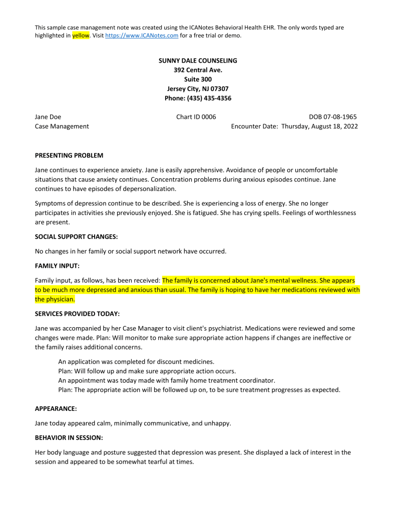 The Smarter Way to Create Case Management Note | ICANotes