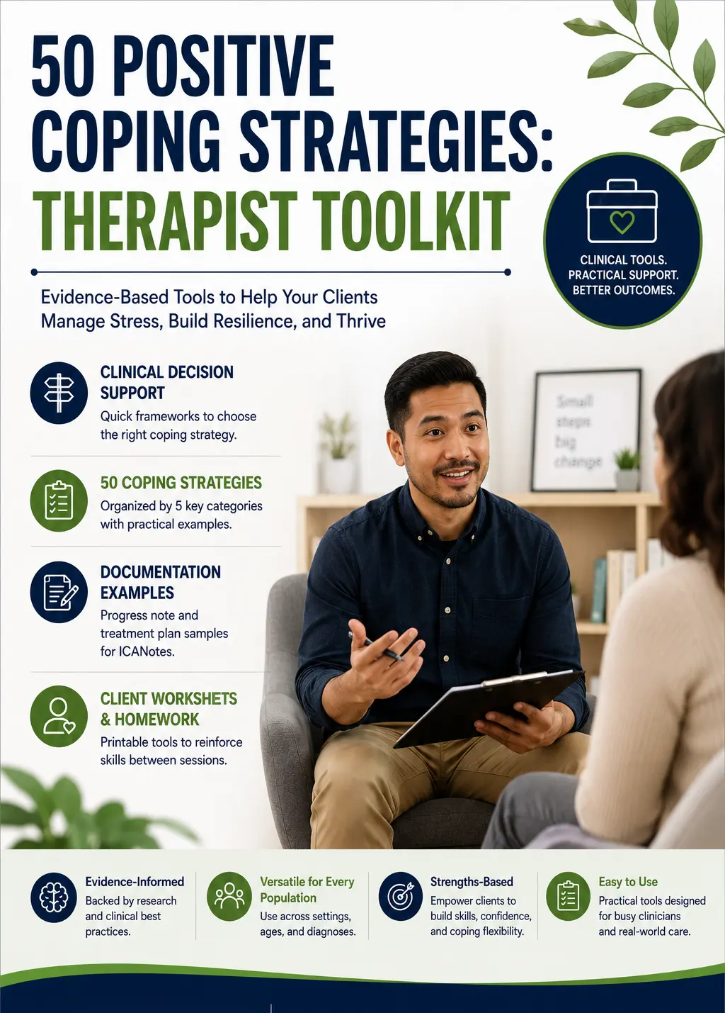Free Therapist Toolkit: 50 Positive Coping Strategies You Can Use in Session Today