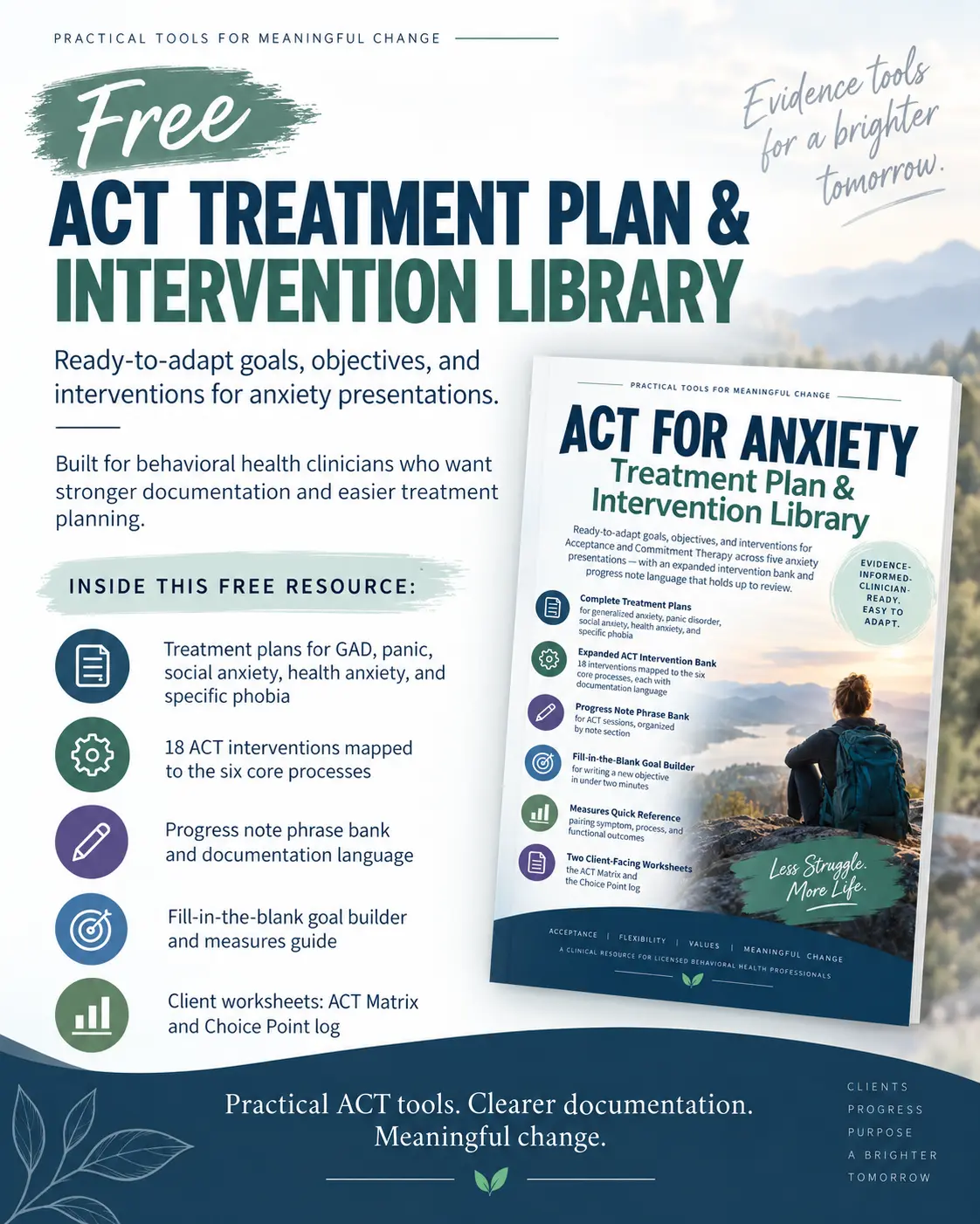 Free ACT Treatment Planning Resource for Anxiety