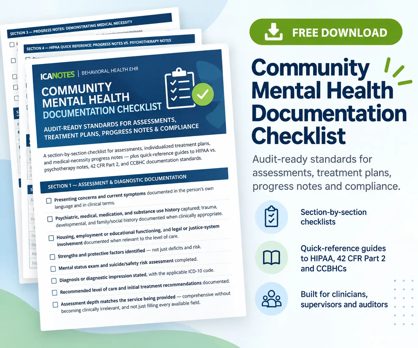 Make Community Mental Health Documentation Easier to Get Right