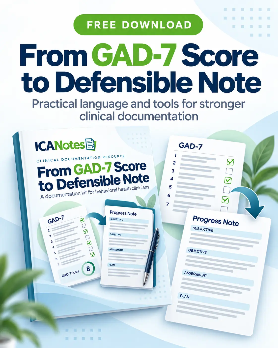 Turn GAD-7 Scores Into Defensible Documentation