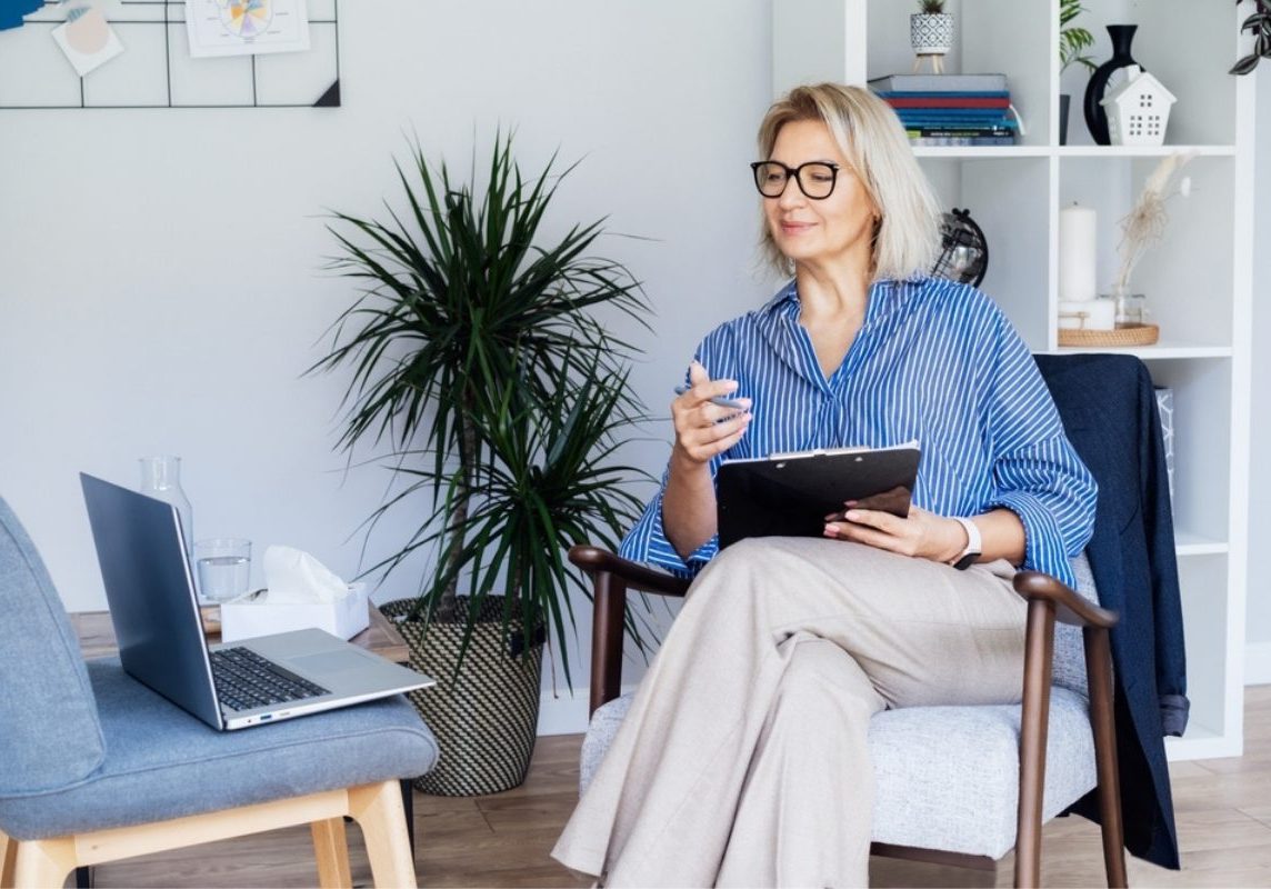 Professional Psychotherapy Online Middle Aged Female