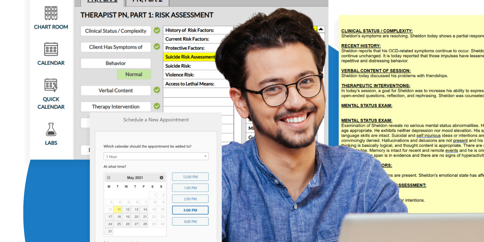 A group practice owner using the best affordable behavioral health EHR for groups